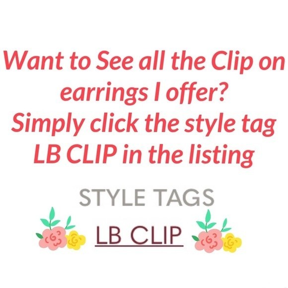 Multicolor Rhinestone Clip On Earrings - Picture 4 of 4